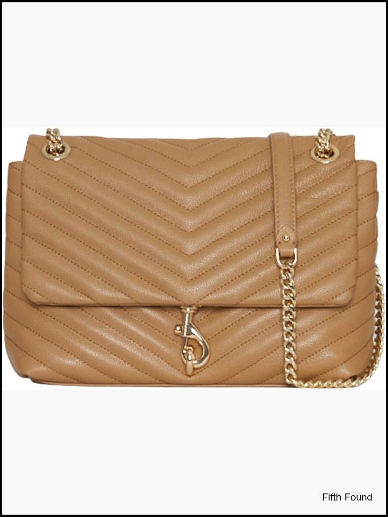 Quilted Leather Shoulder Bag 21" Strap Satchel Crossbody Purse